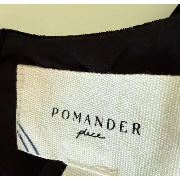 Tuckernuck Pomander Place Gold Embroidered Hem Velvet Lillith Black Dress Size M - Picture 10 of 15